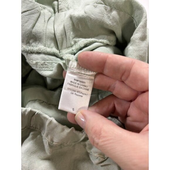 YFB Young Fabulous Broke Kennedy Strapless Jumpsuit Mint Green Small Linen Blend - Picture 9 of 15